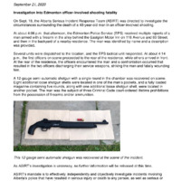 A PDF document issued by ASIRT with information on the incident and investigation